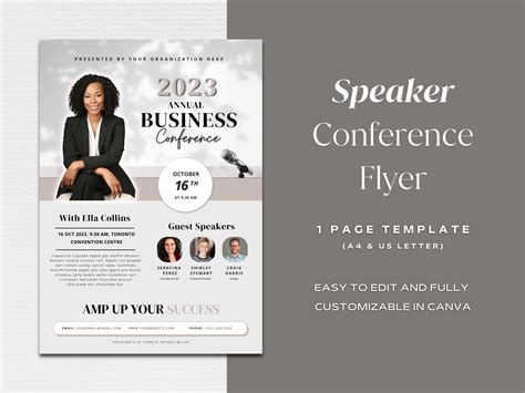 Keynote Speaker Flyer Template